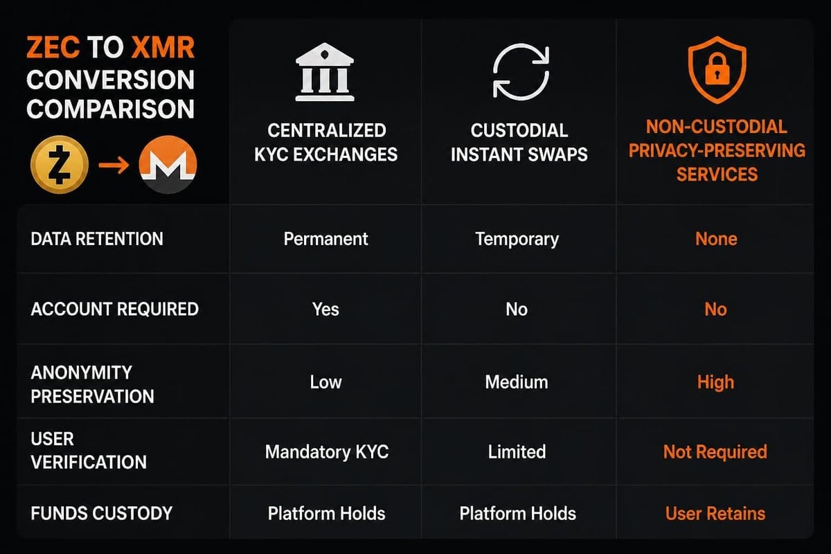 Swap method comparison