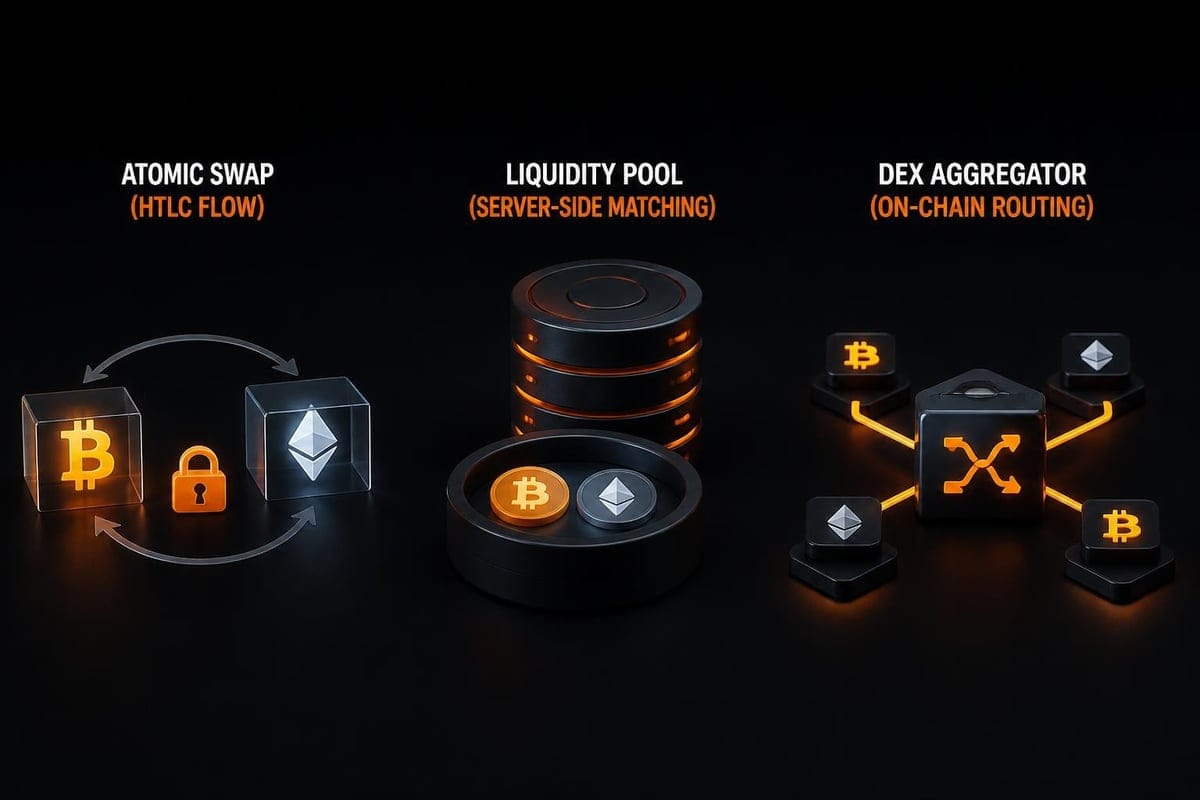 Anonymous exchange architecture types