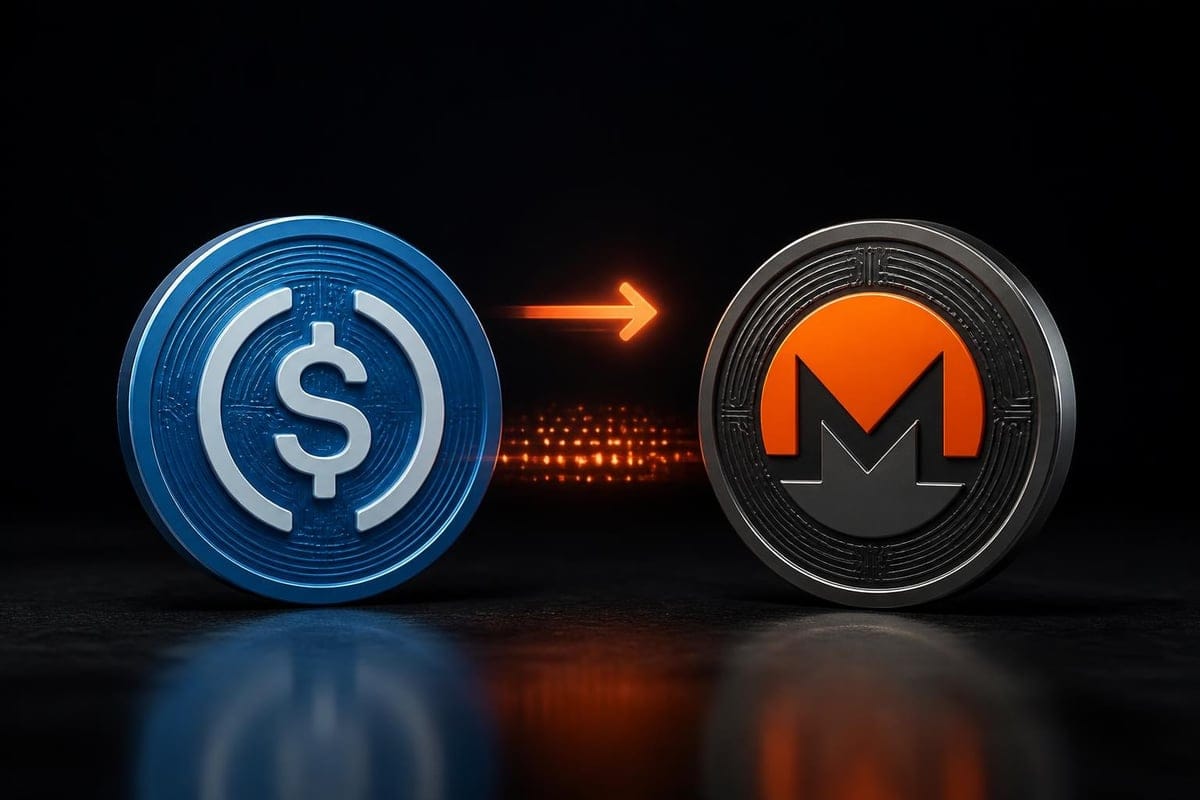 Privacy transition from USDC to XMR