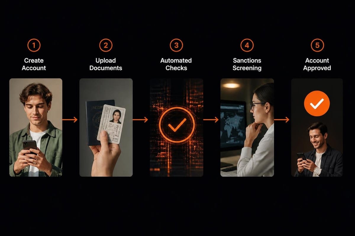 Steps in exchange identity verification