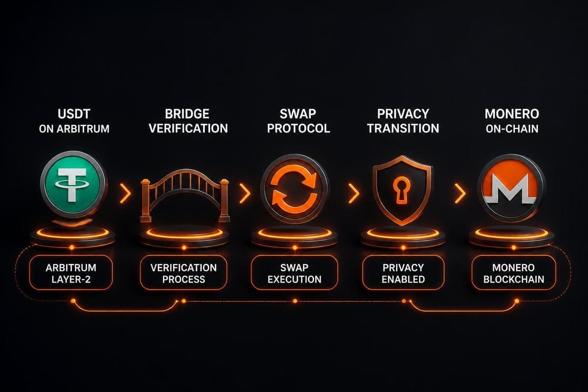 Arbitrum to Monero swap architecture