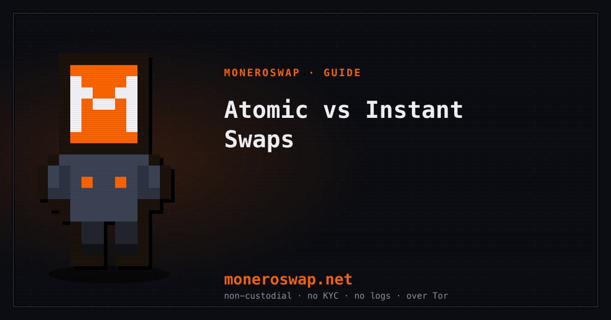 Atomic Swaps vs Instant Swaps for Monero Explained